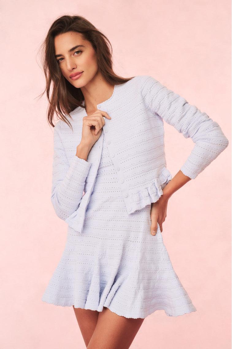 Rogan Pointelle Knit Cardigan Product Image