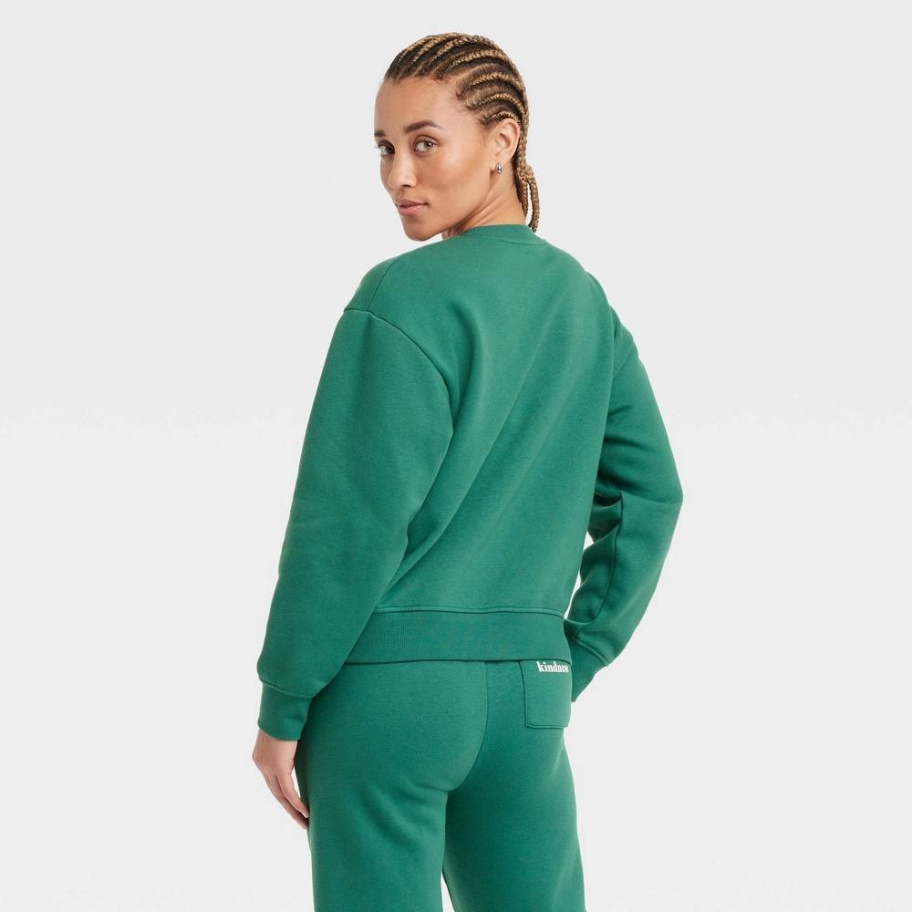 Women's Leisure Studio Graphic Pullover Sweatshirt - Universal Thread™ Green Product Image
