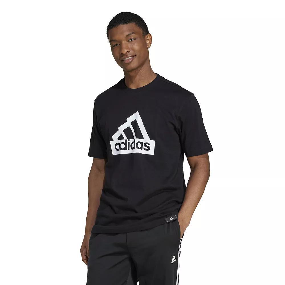 Men's adidas Essentials Graphic Modern Sportswear T-Shirt, Size: Small, Black Product Image