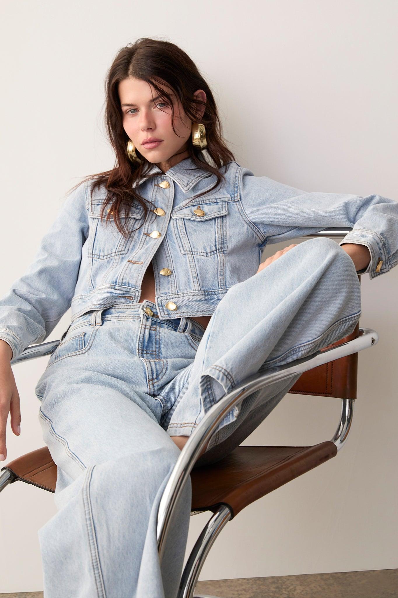 Kai Denim Cropped Jacket Product Image