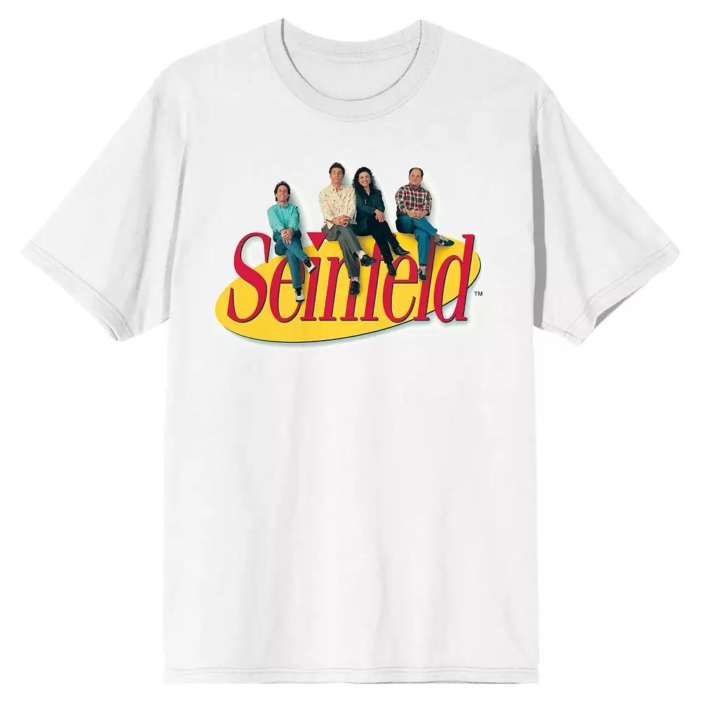 Men's Seinfeld Classic Characters Tee, Size: Medium, White Product Image