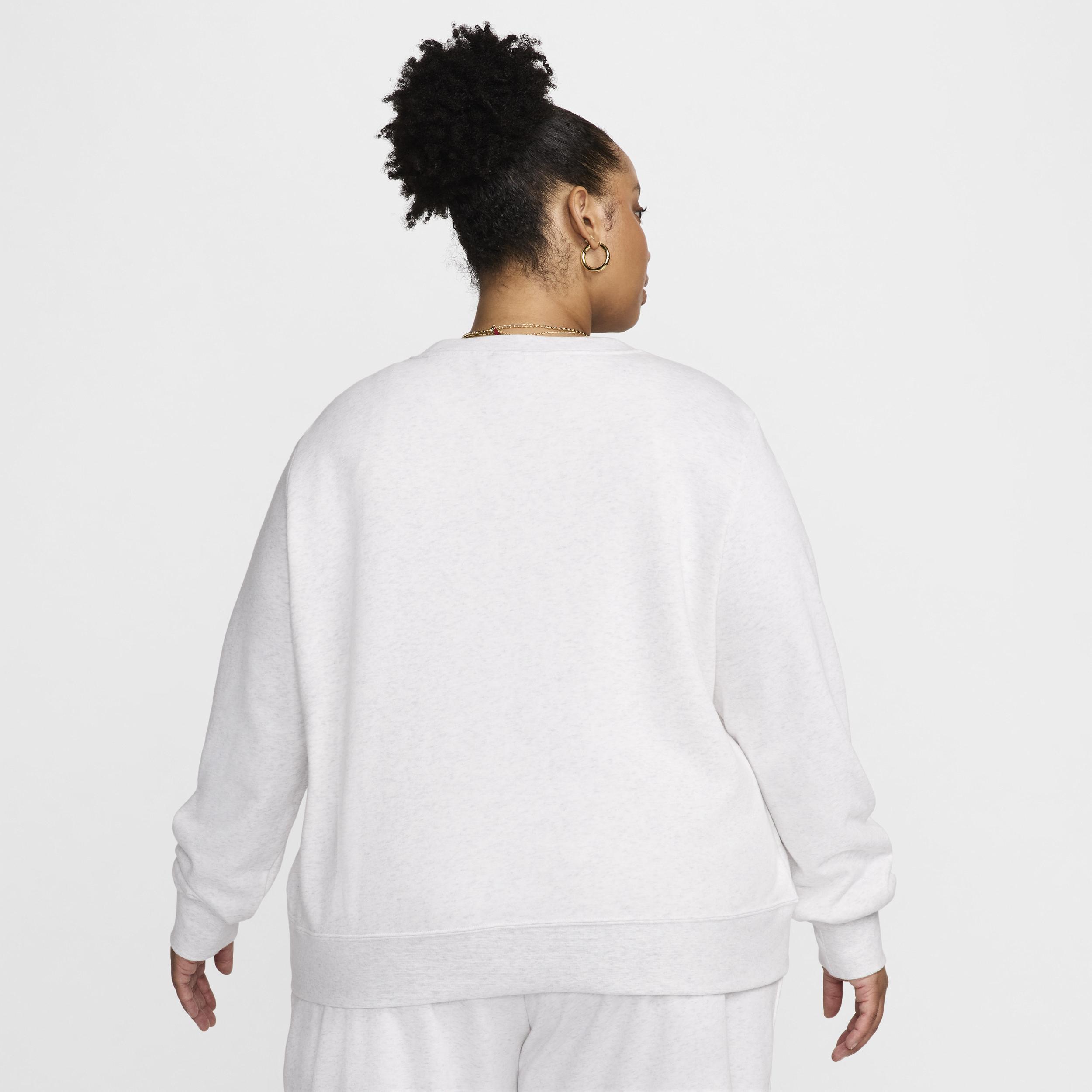 Plus Size Nike Club Fleece Crewneck Sweatshirt, Women's, Size: 3XL, Birch Grey Product Image