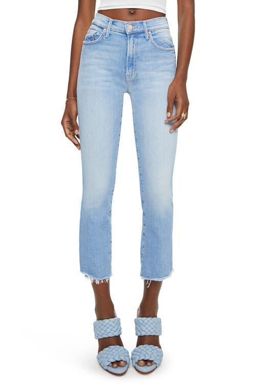 Mother The Insider High Rise Crop Step Fray Bootcut Jeans in Limited Edition Product Image