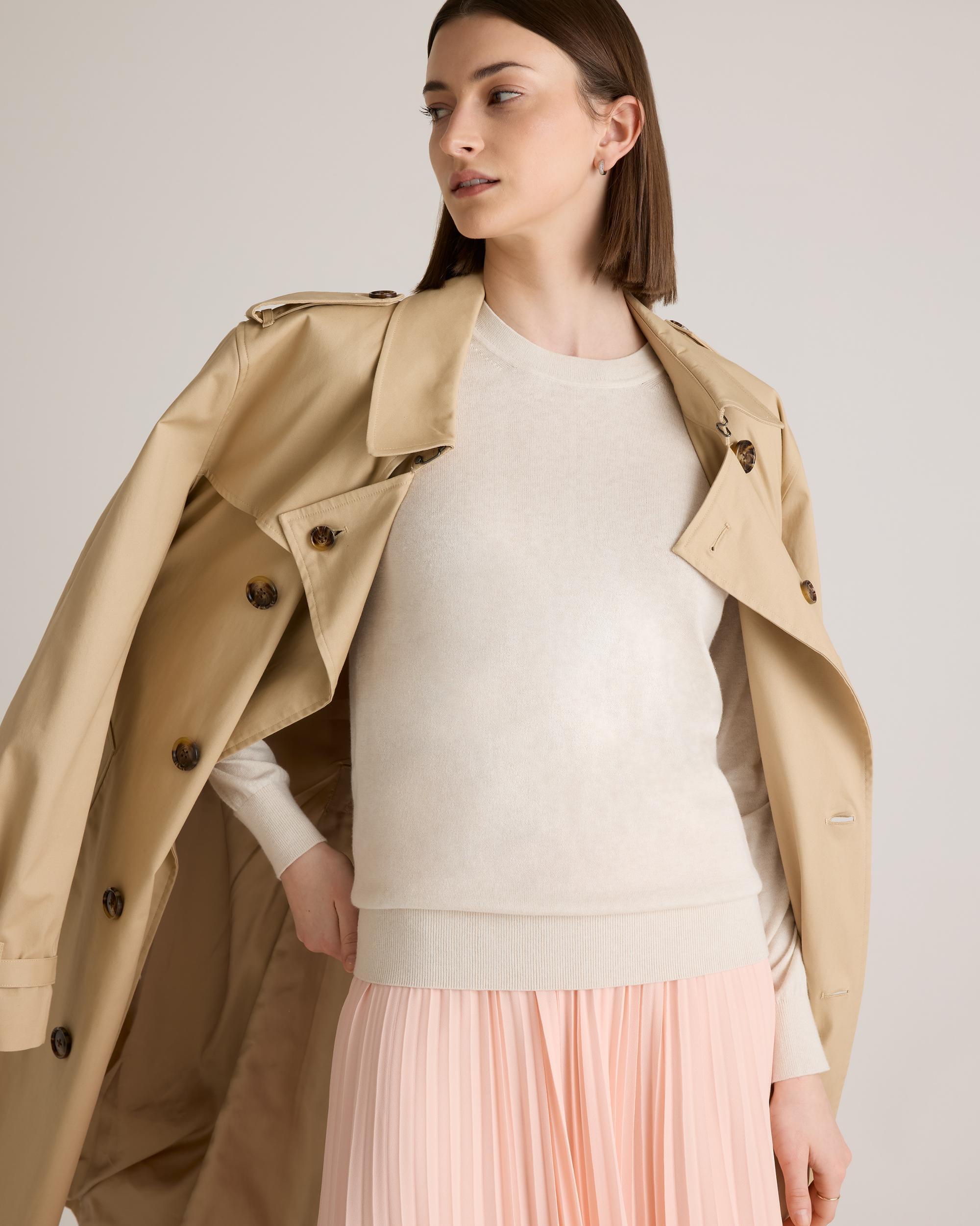 Lightweight Cotton Cashmere Crew Sweater  Product Image