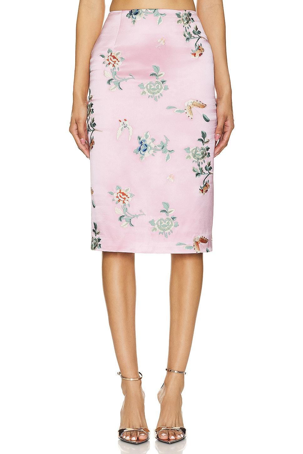 Embroidered Pencil Skirt Kim Shui Product Image