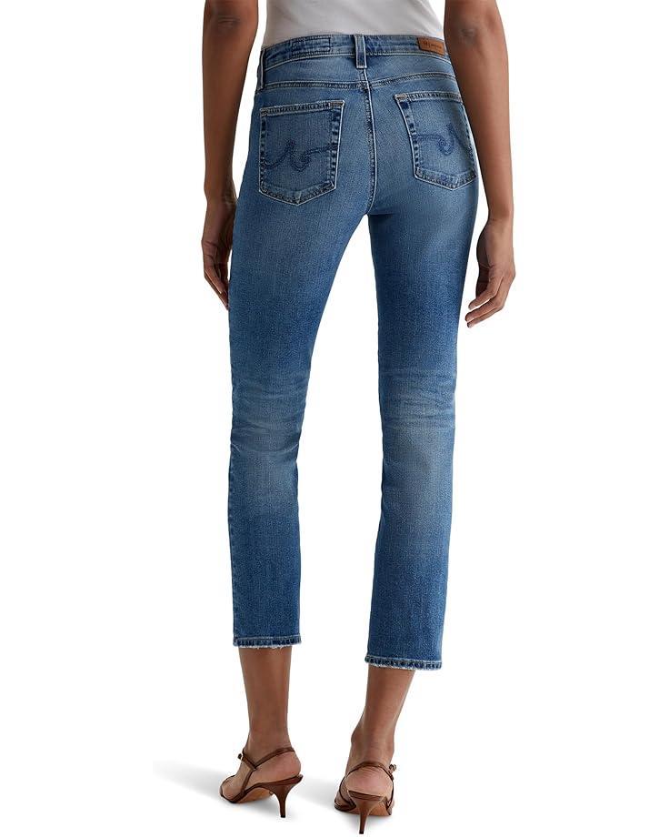 Mari Mid Rise Slim Straight Jeans in Oceanside Product Image