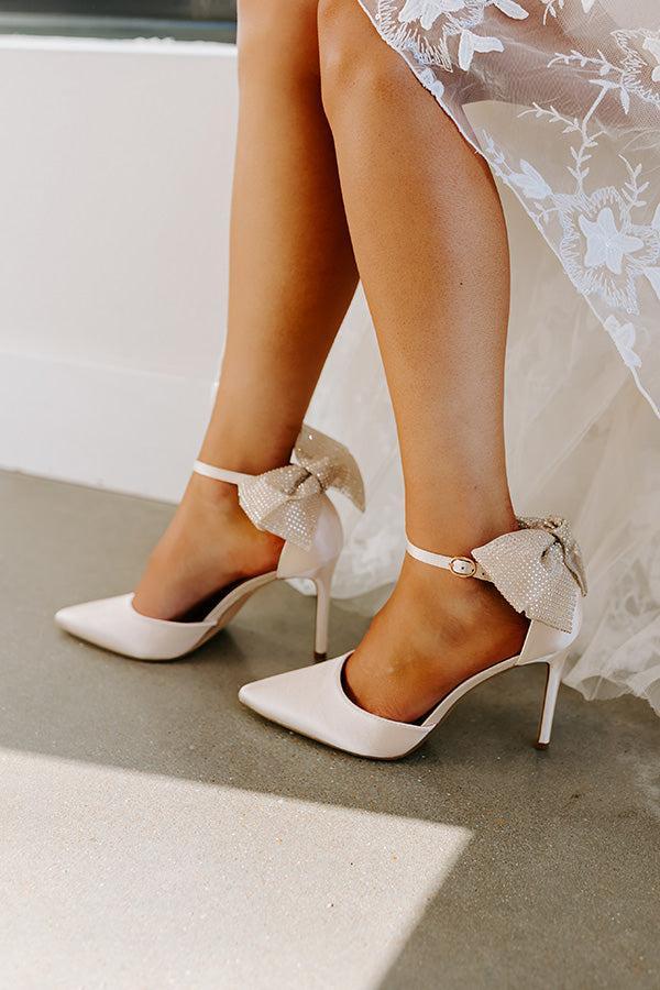 The Cherish Satin Heel Product Image
