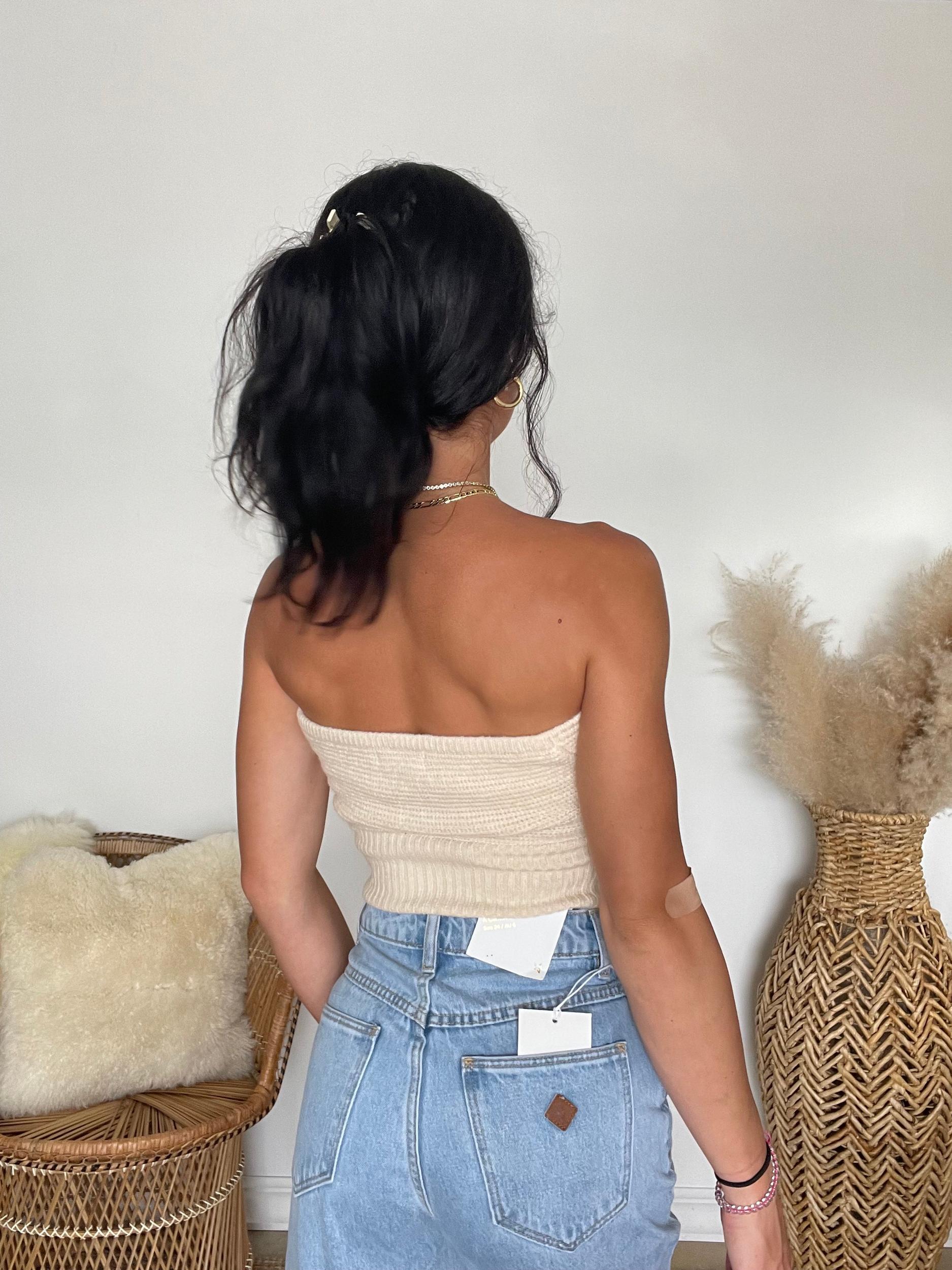 Valerie Strapless Knit Top | FINAL SALE Product Image