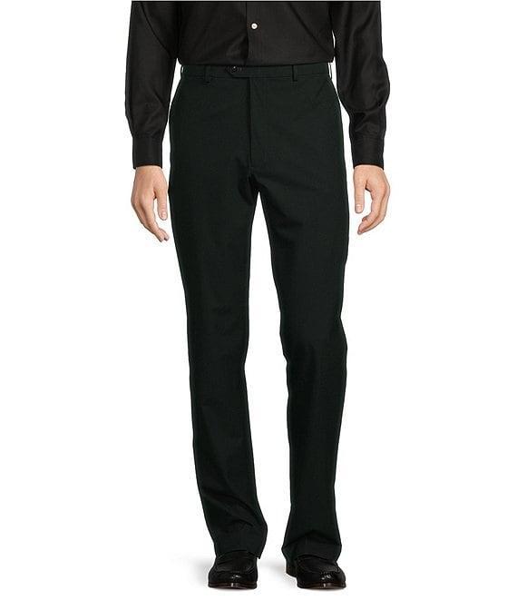 Roundtree & Yorke TravelSmart Straight Fit Flat Front Brushed Solid Chino Pants Product Image