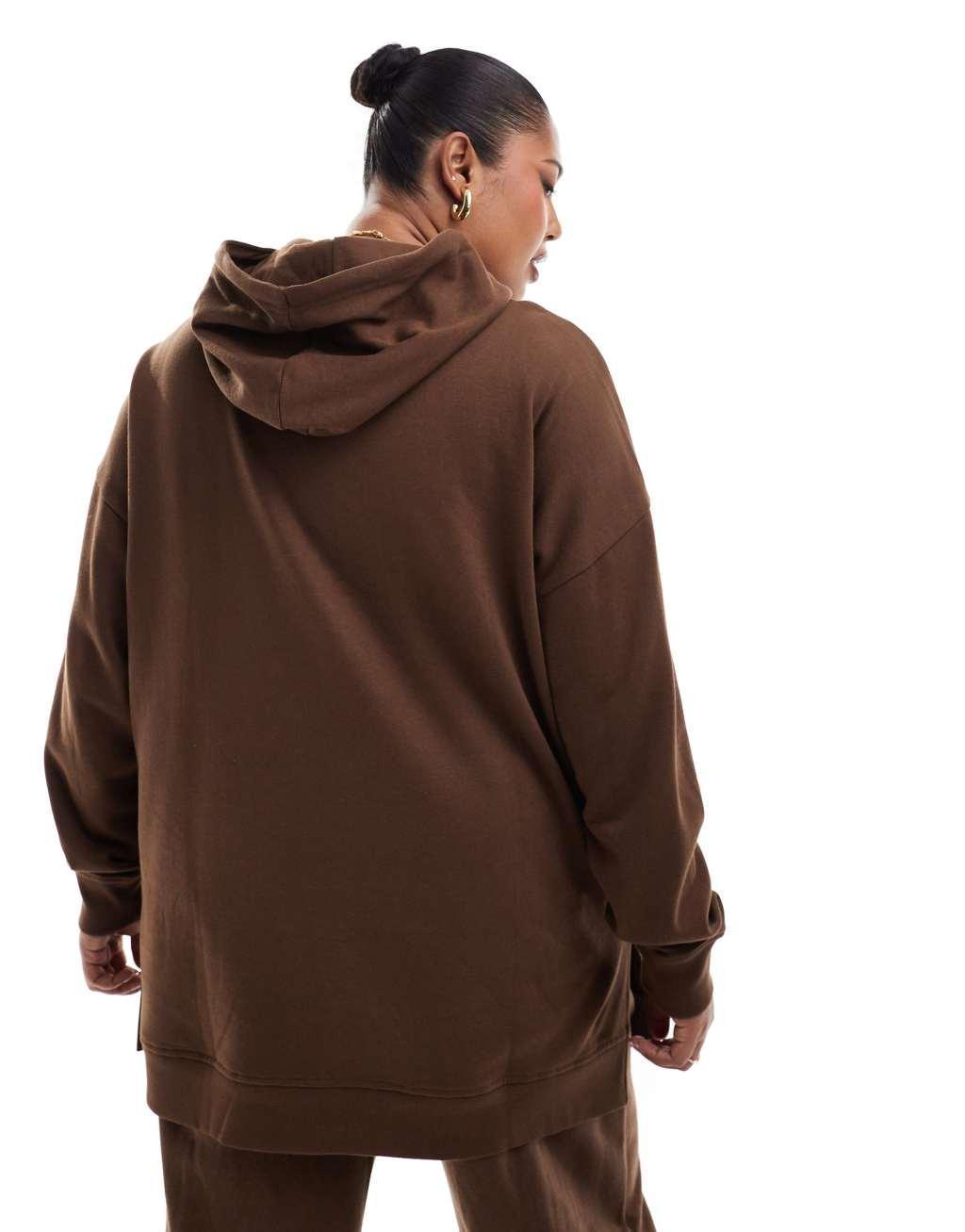 Yours essential hoodie in mocha - part of a set Product Image