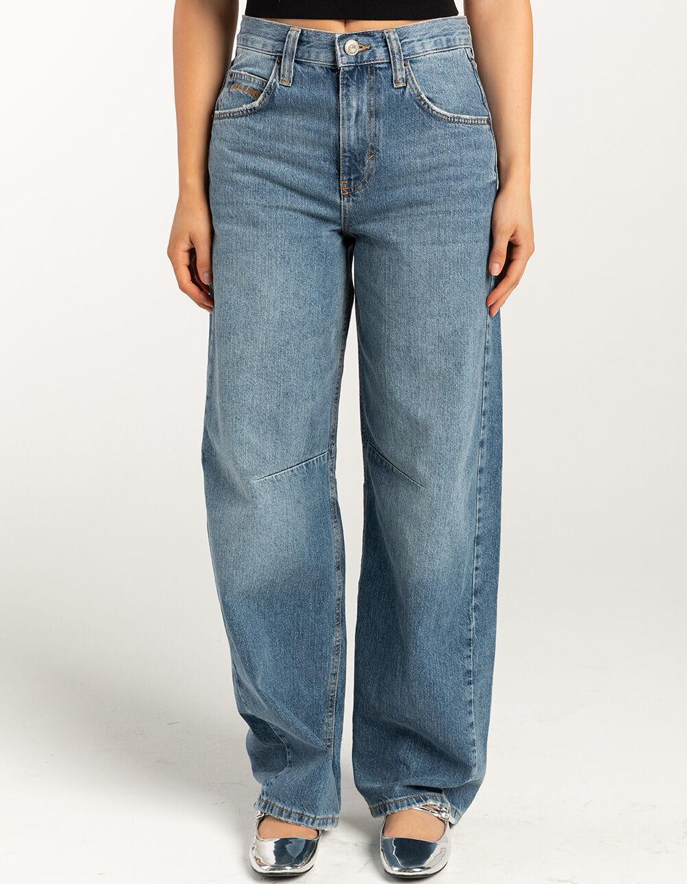 BDG Urban Outfitters Dual Rise Loose Fit Logan Buckle Womens Boyfriend Jeans - VINTAGE Product Image
