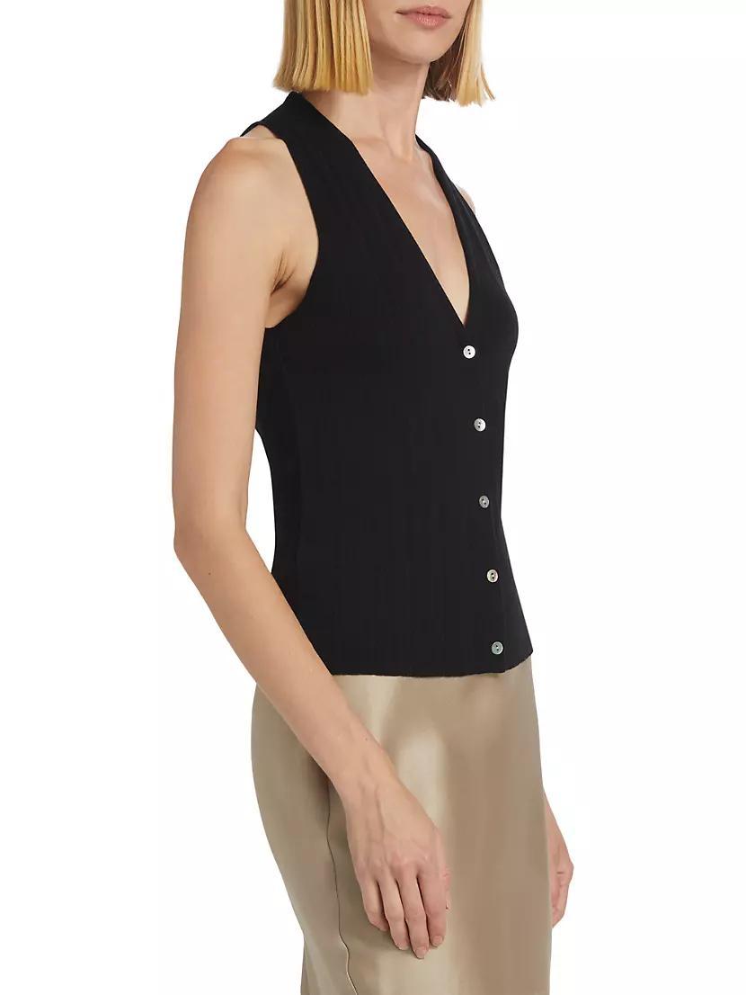 V-Neck Cotton-Blend Vest Product Image