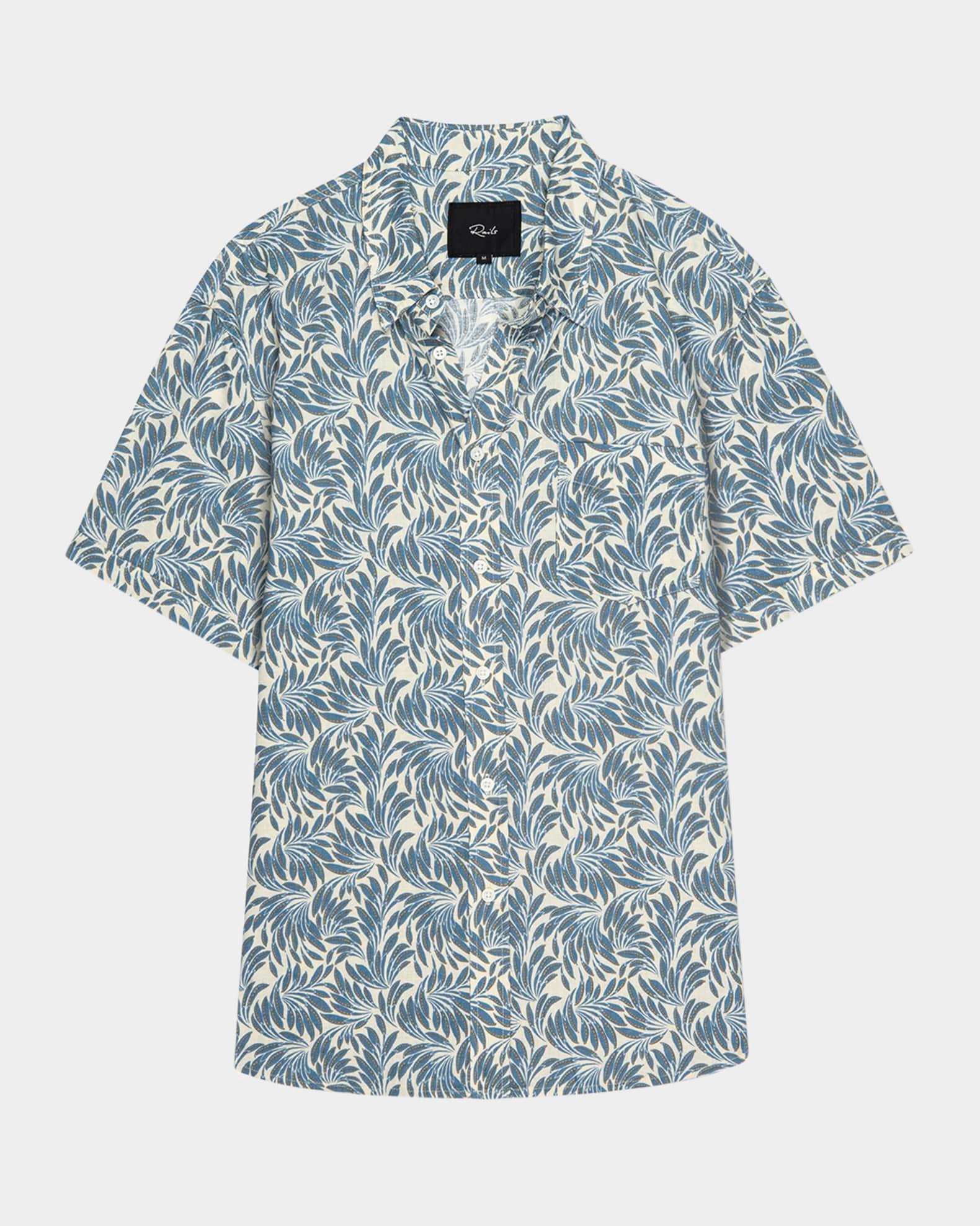 Men's Carson Banana Leaf Short-Sleeve Shirt  Product Image