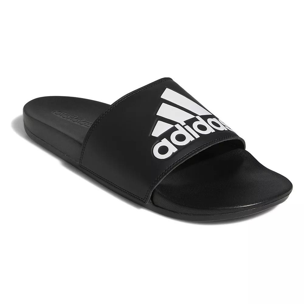 adidas Adilette Comfort Men's Slide Sandals, Size: 15, Black White Black Product Image
