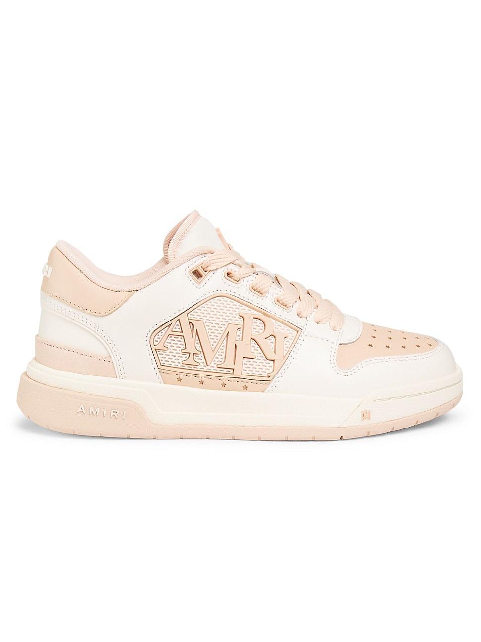 Bicolor Leather Low-Top Sneakers Product Image