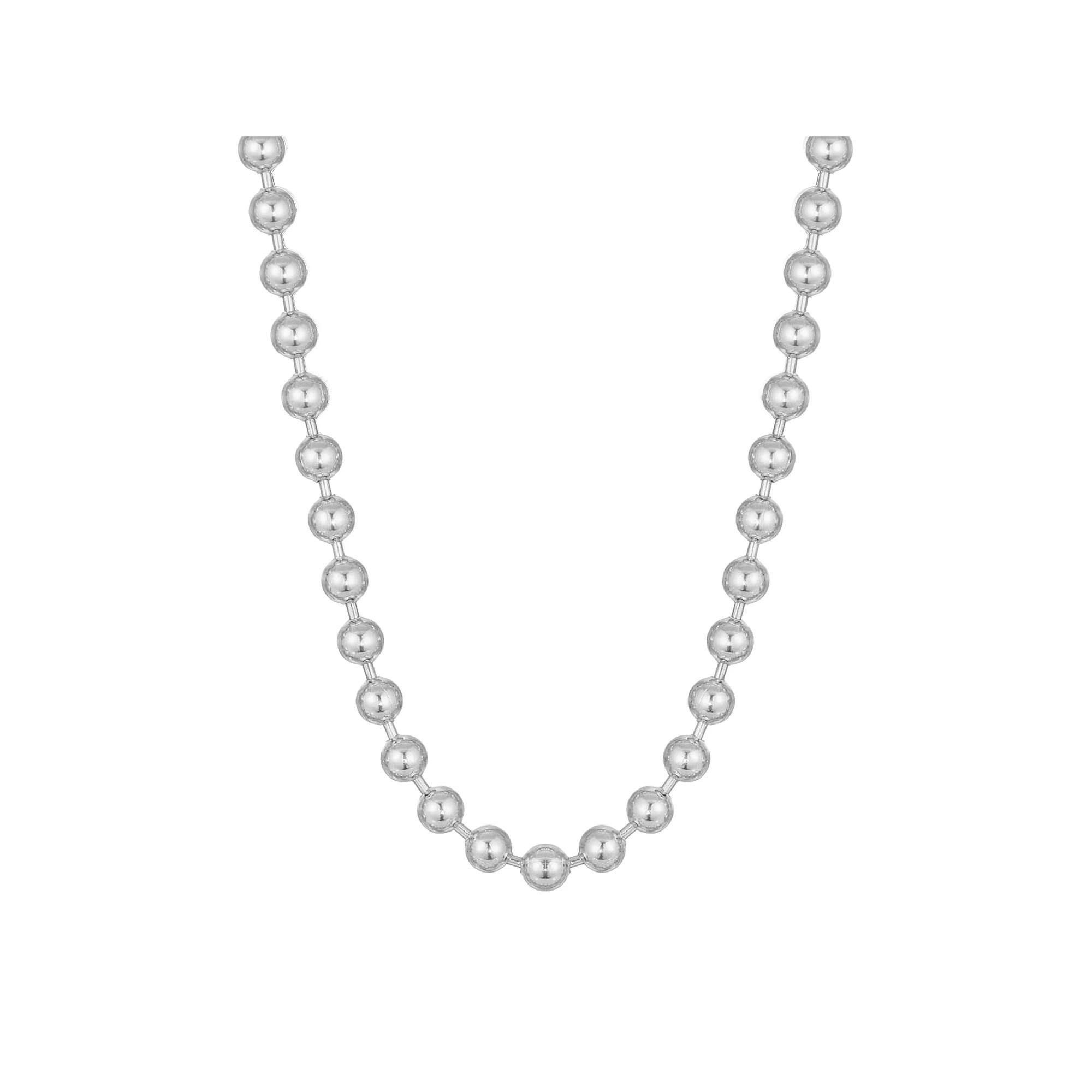 LYNX Stainless Steel Bead Chain Necklace, Women's, Size: 22" Product Image