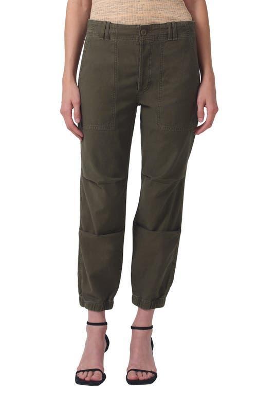 Agnit Sateen Cropped Utility Trousers Product Image