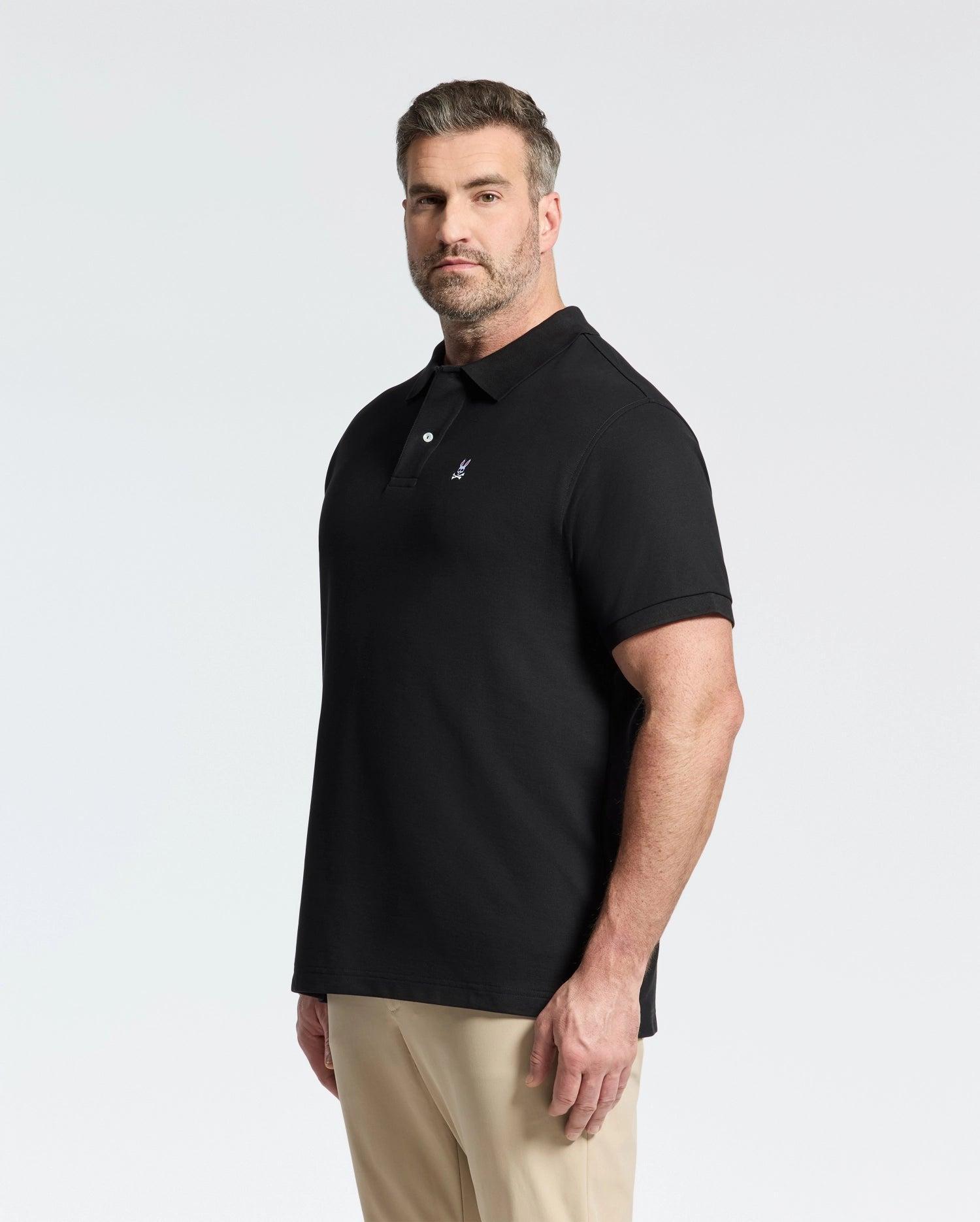 Men's Big And Tall Classic Pique Polo Shirt 001 BLACK / 4XLT Product Image