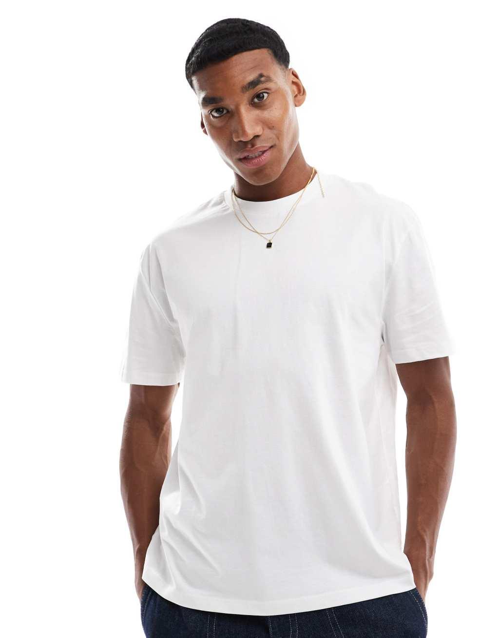 ASOS DESIGN relaxed t-shirt in white with souvenir back print Product Image