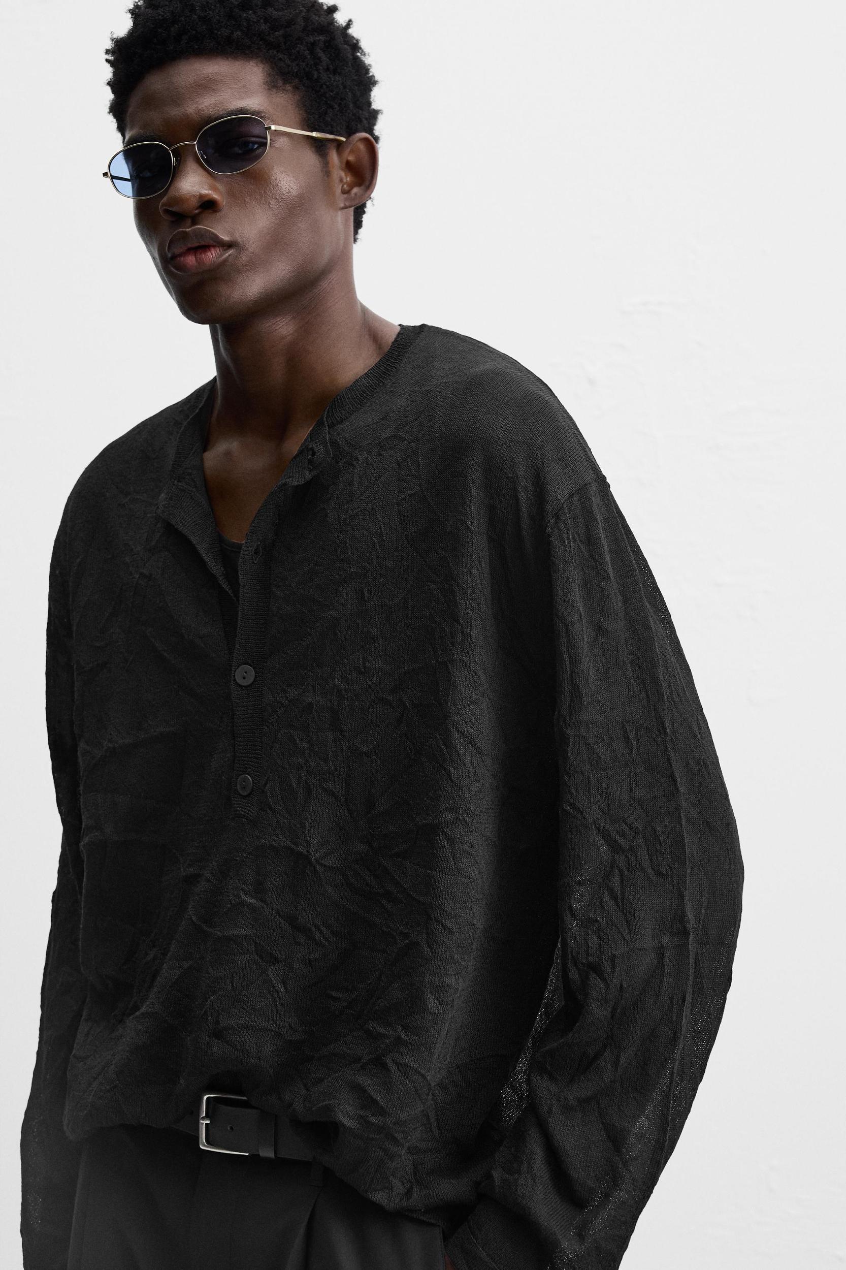WRINKLED EFFECT SWEATER Product Image