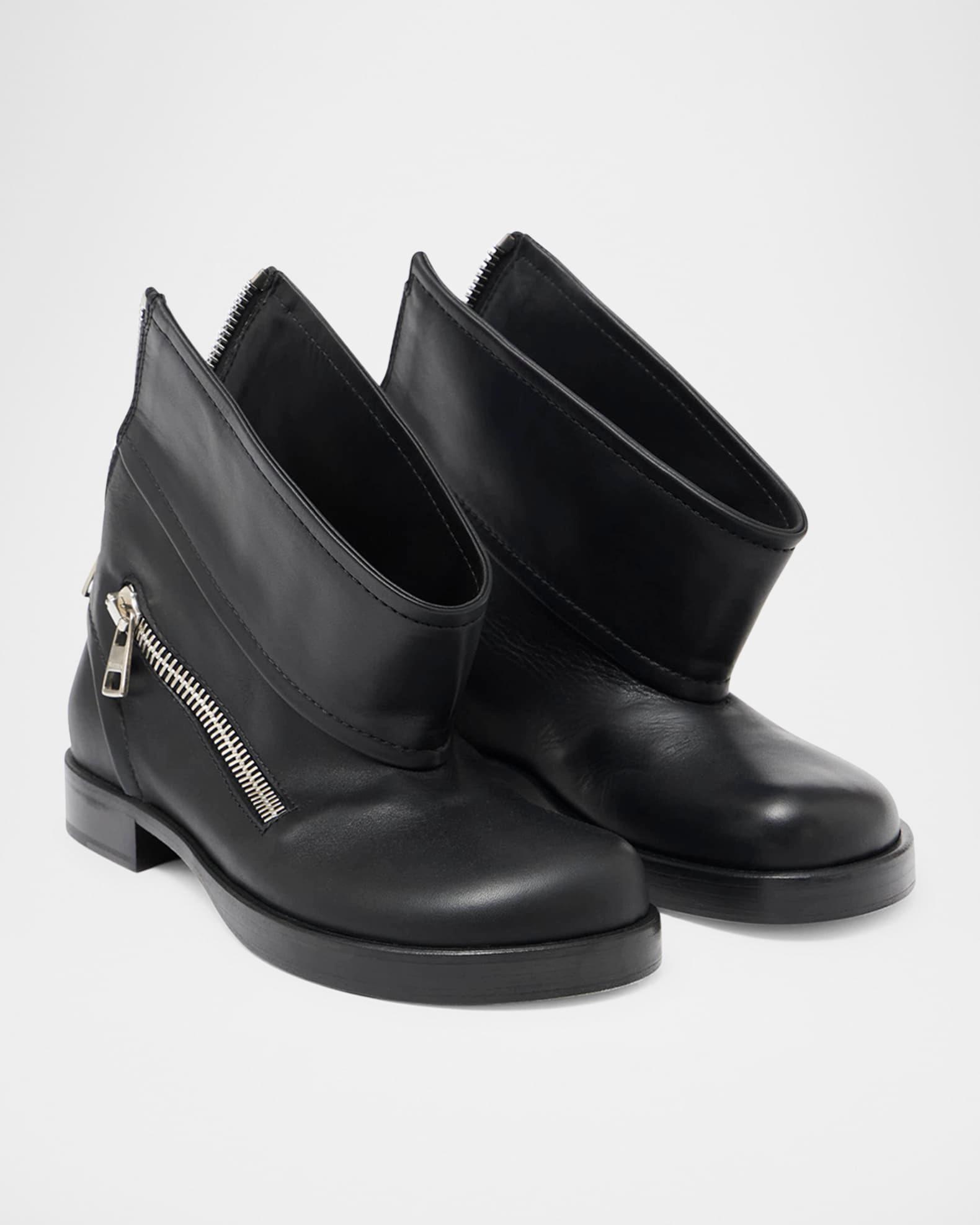 Cherie Denim Western Stiletto Mid Boots Product Image