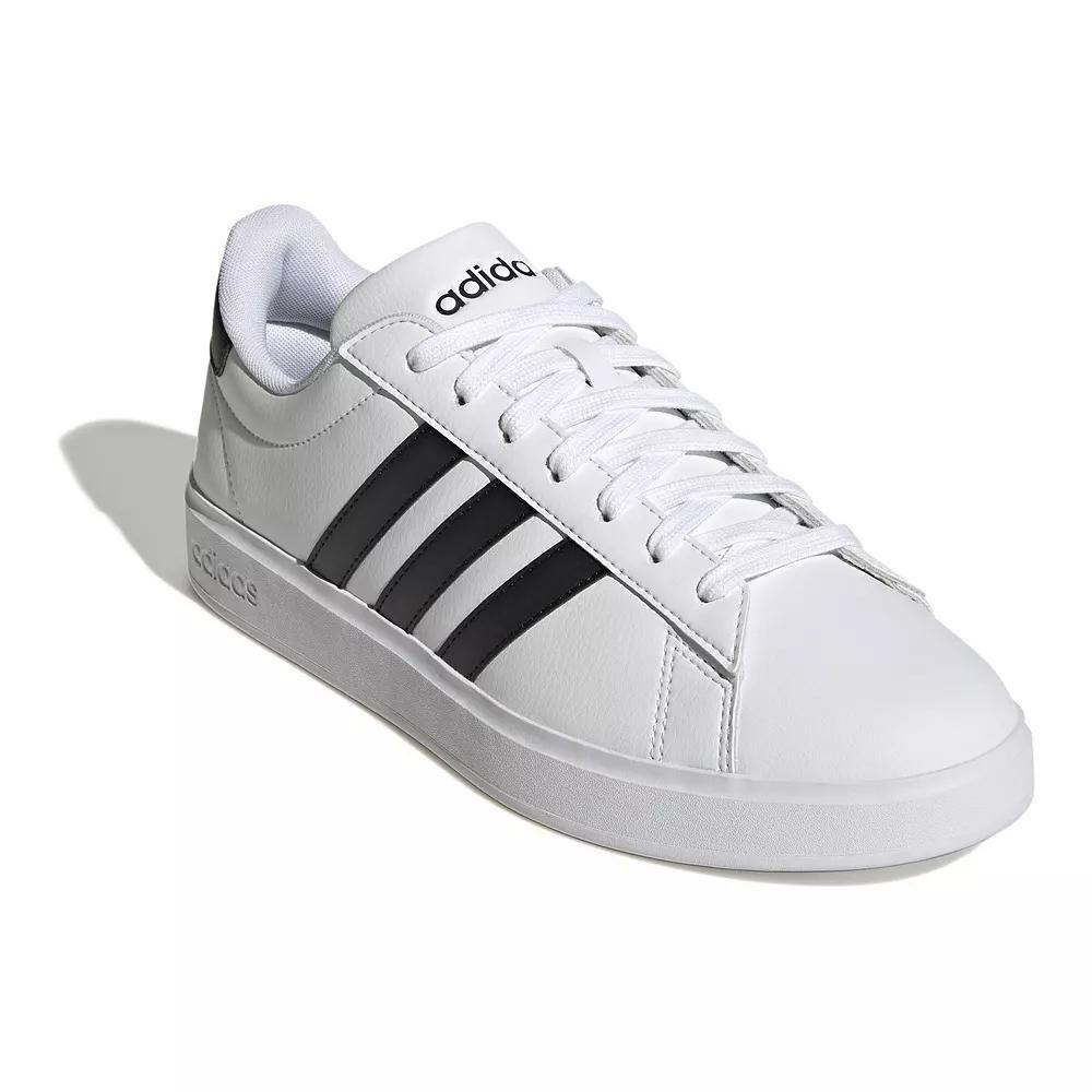 adidas Grand Court 2.0 Cloudfoam Men's Shoes, Size: 11.5, White Black White Product Image