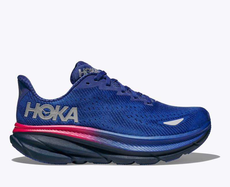 HOKA Men's Clifton 9 GTX Shoes in Dazzling Blue/Evening Sky, Size 9 Product Image