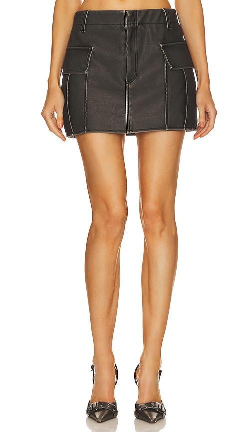Faux Leather Mini Skirt BLANKNYC Product Image