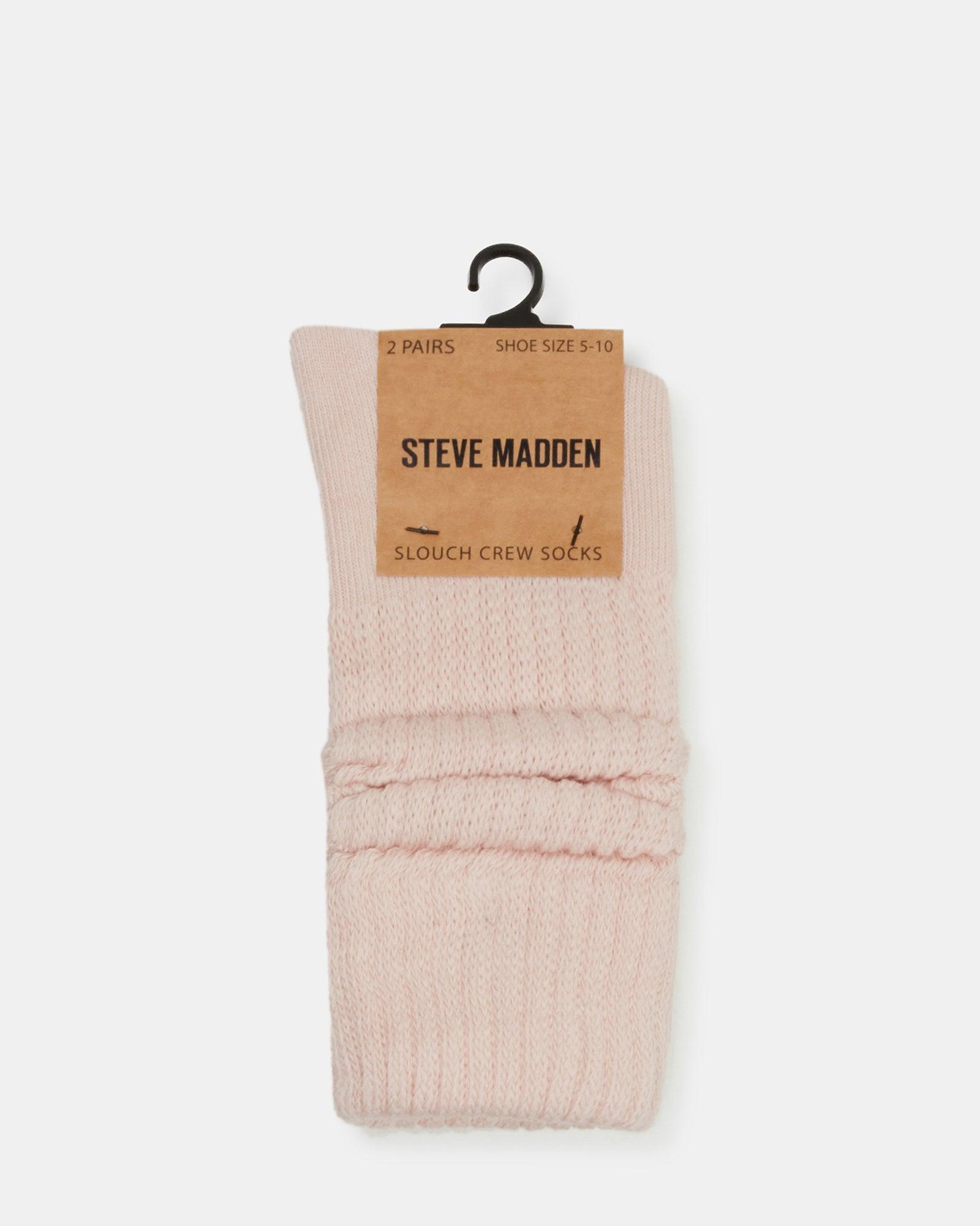 2 PACK SLOUCHY CREW SOCKS BLUSH MULTI Female Product Image