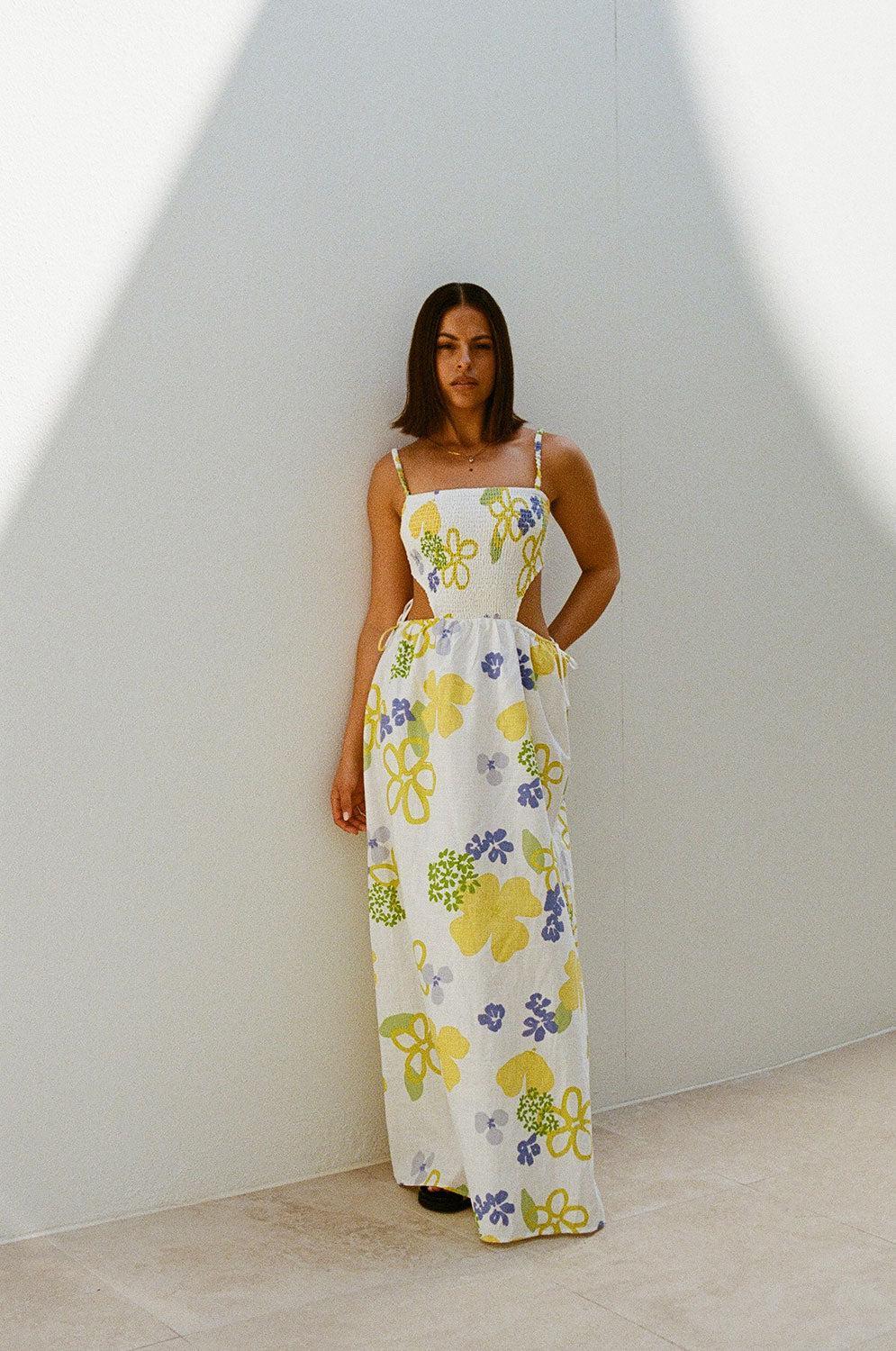Backless Axelle Dress - Doe Coastal Green Product Image