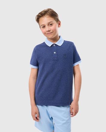 KIDS RIVIERA PIQUE POLO SHIRT - B0K640C200 Product Image