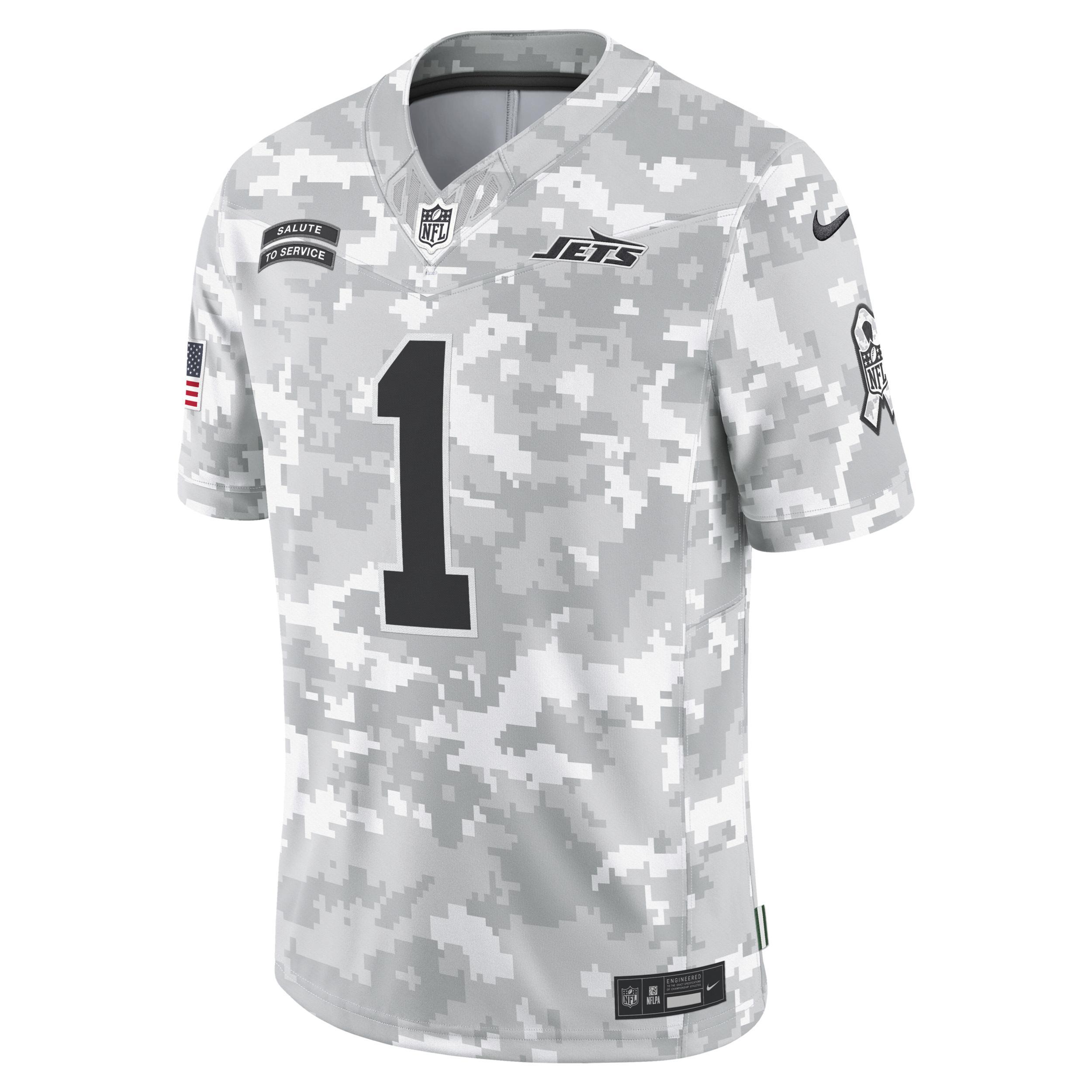 Mens Nike Sauce Gardner Arctic Camo New York Jets 2024 Salute to Service Limited Jersey Product Image