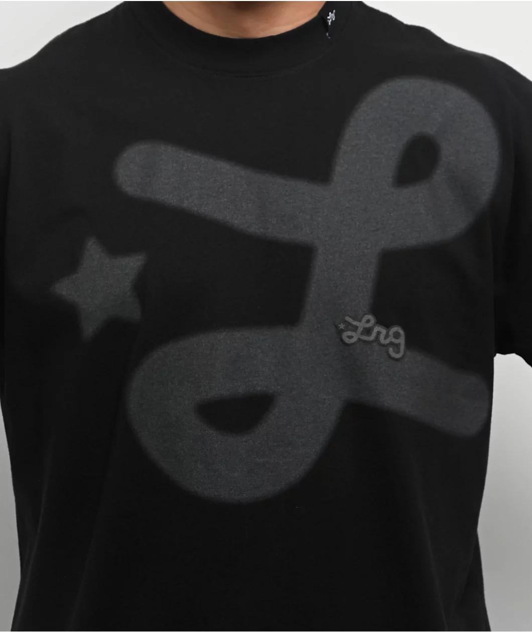 LRG Stencil Black T-Shirt Product Image