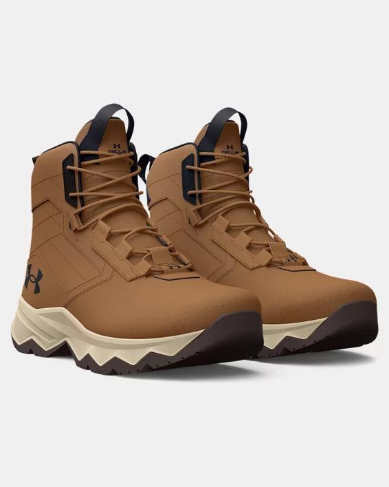 Under Armour Stellar G2 Men's Tactical Boots, Size: 11, Brown White Black Product Image