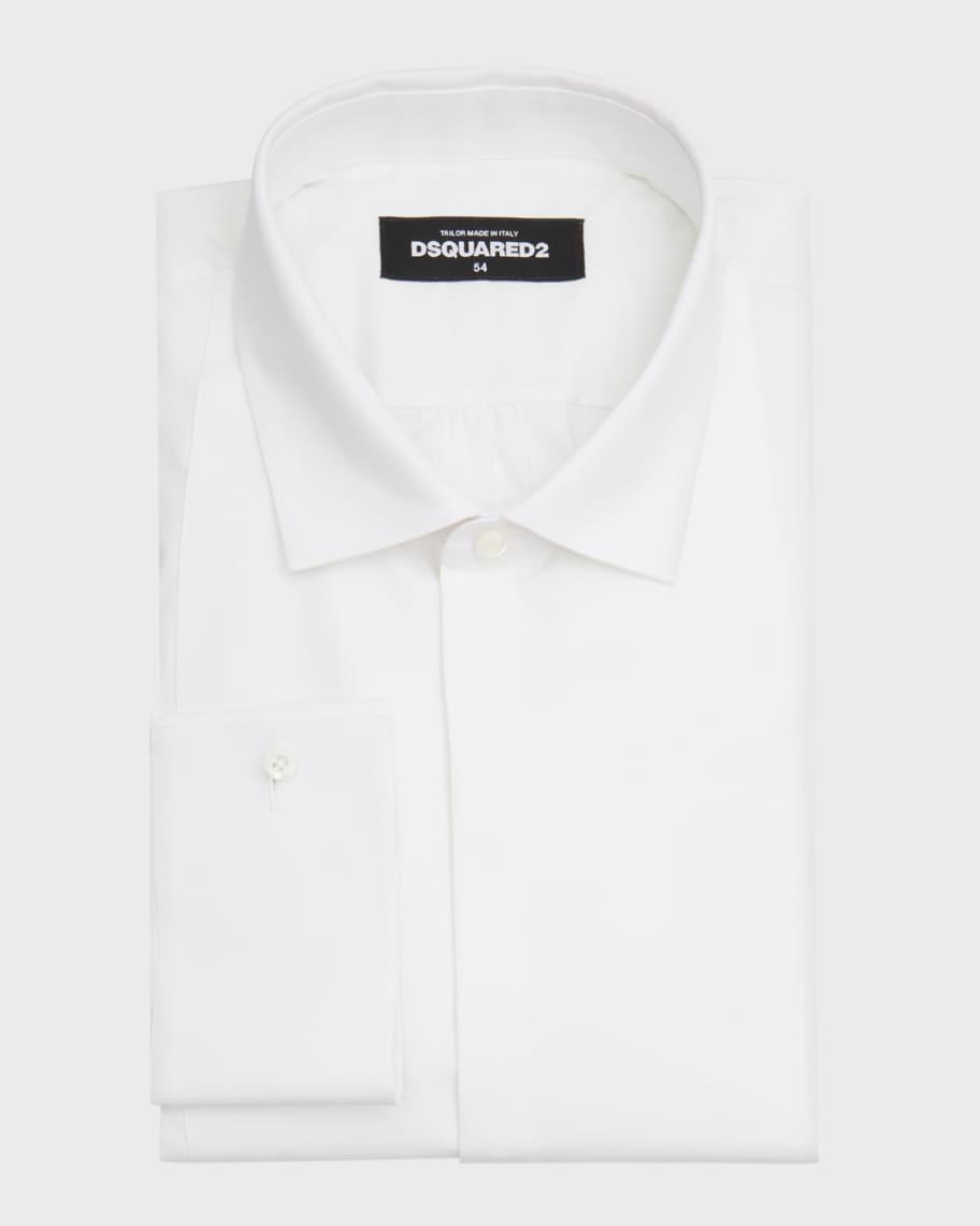 Mens Slim-Fit Tuxedo Shirt Product Image