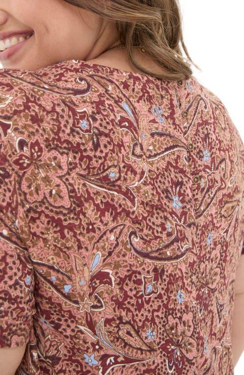 FatFace Women's Plus Size Simone Wild Paisley Jersey Dress in Dusky Pink at Nordstrom, Size 16 Product Image