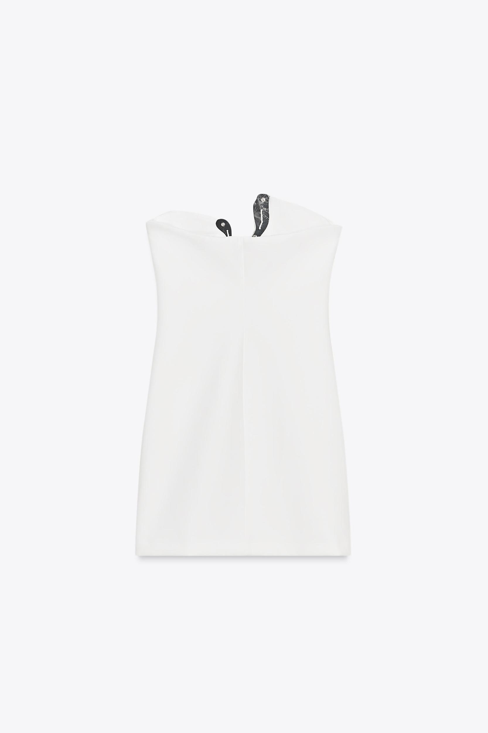 SHORT DRESS WITH JEWEL APPLIQUÉ Product Image