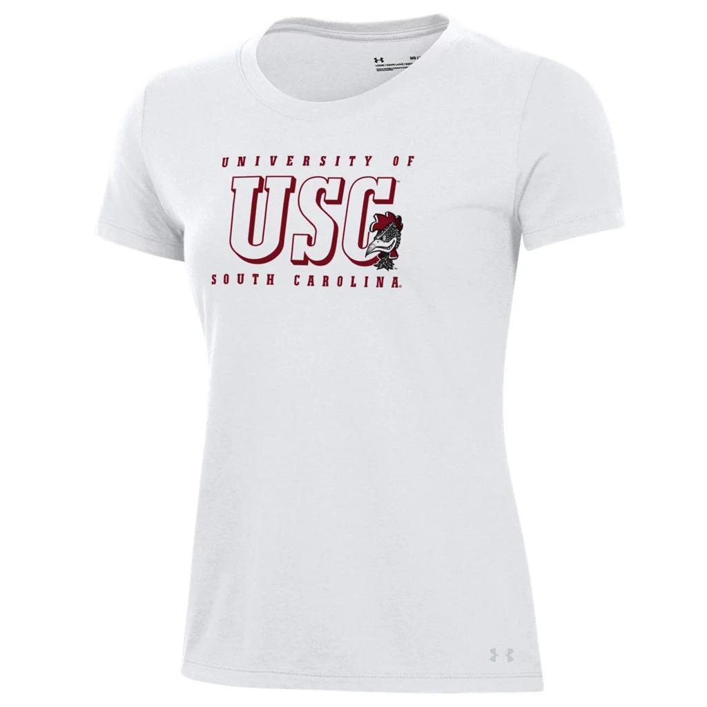 UA Performance Cotton Collegiate Womens T-Shirt Product Image