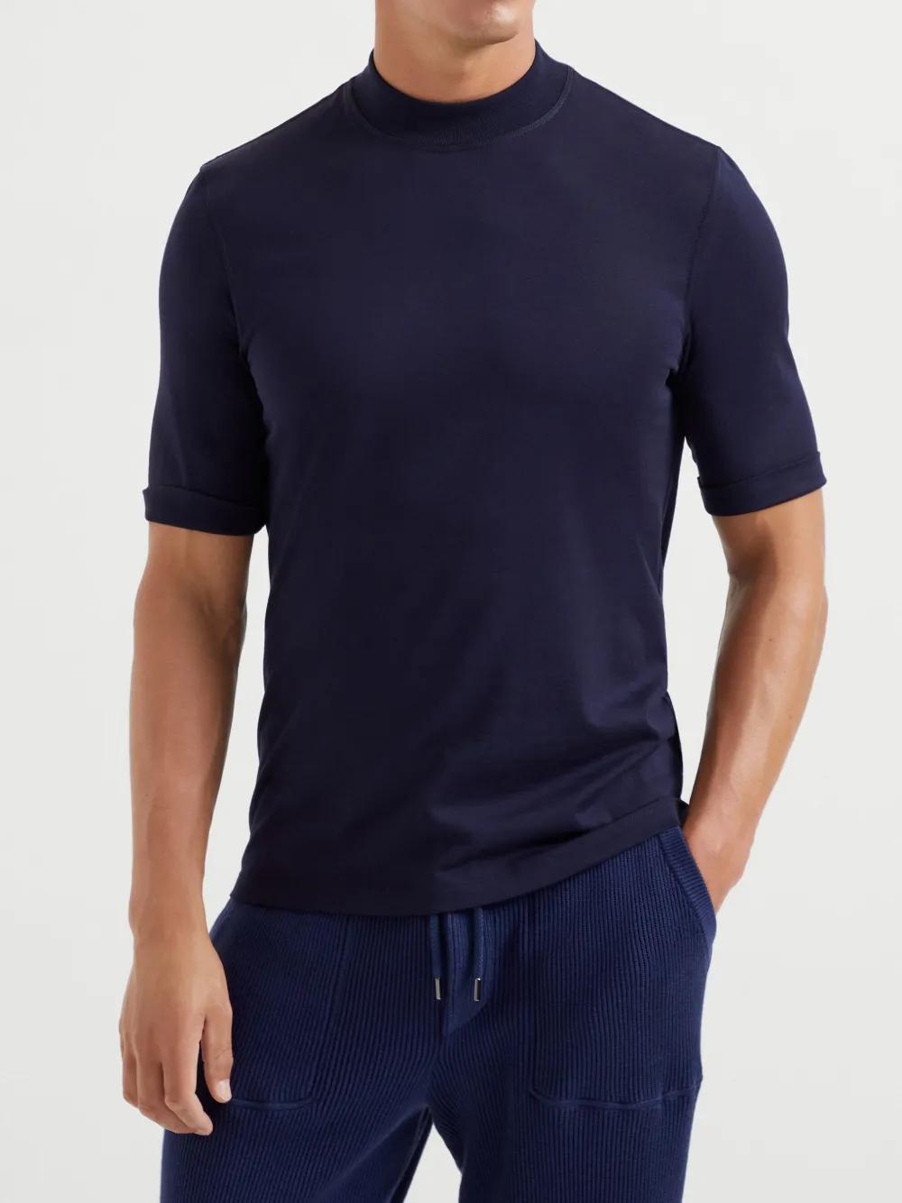 BRUNELLO CUCINELLI T-shirts In Blue Product Image