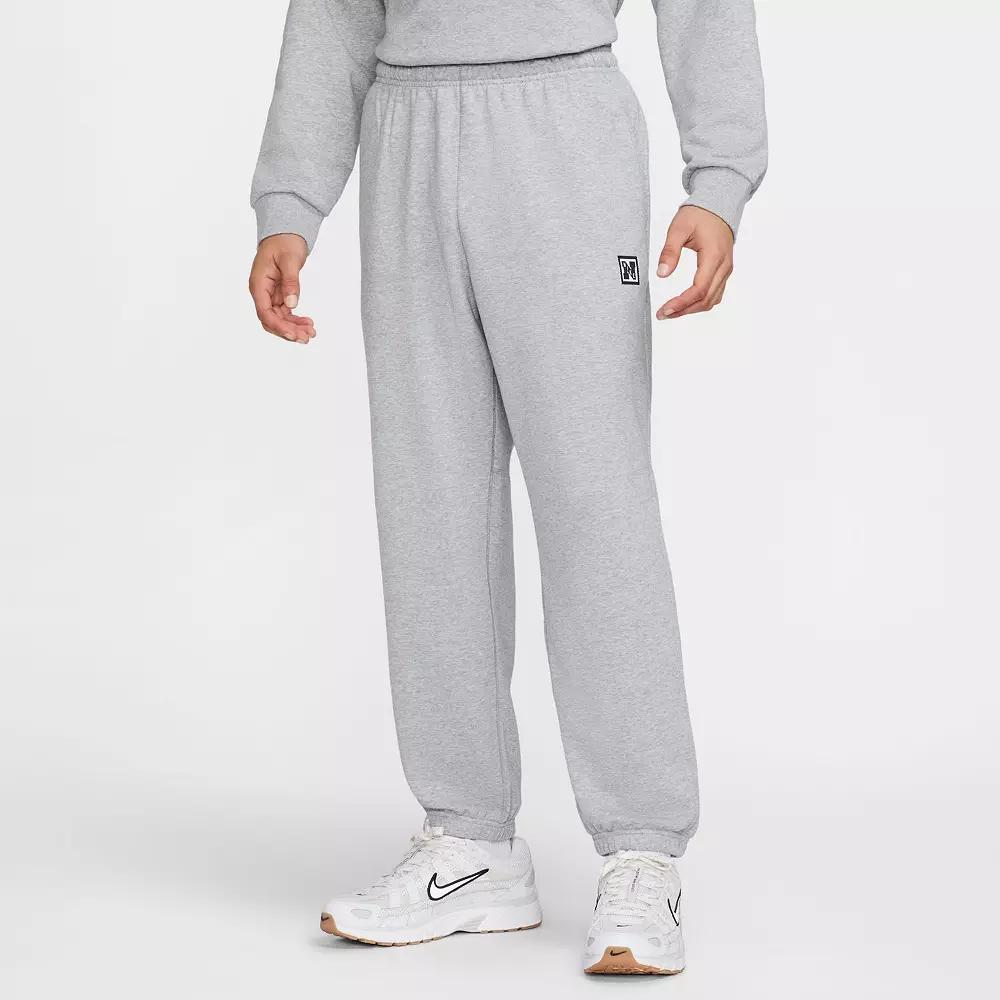 Men's Nike Gym Heritage Dri-FIT Fleece Fitness Pants, Size: Small, Grey Grey Product Image