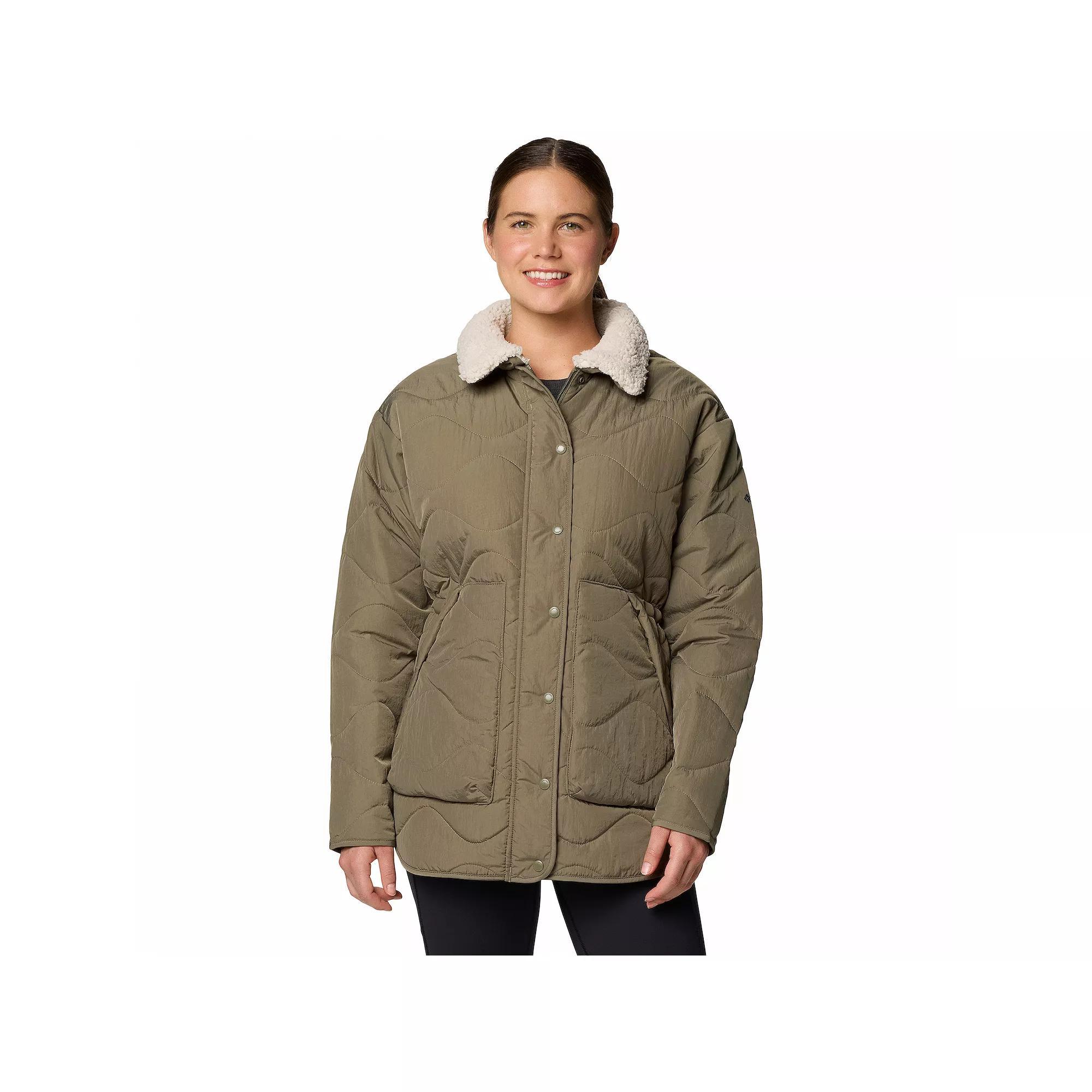 Women's Columbia Birchwood™ II Quilted Jacket, Size: XL, Camel Brown Product Image