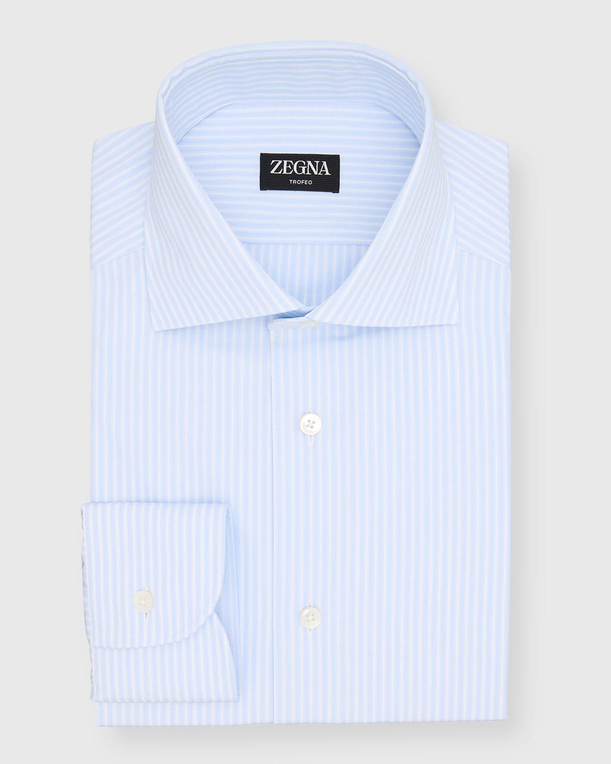 Men's Trofeo Cotton Stripe Dress Shirt Product Image