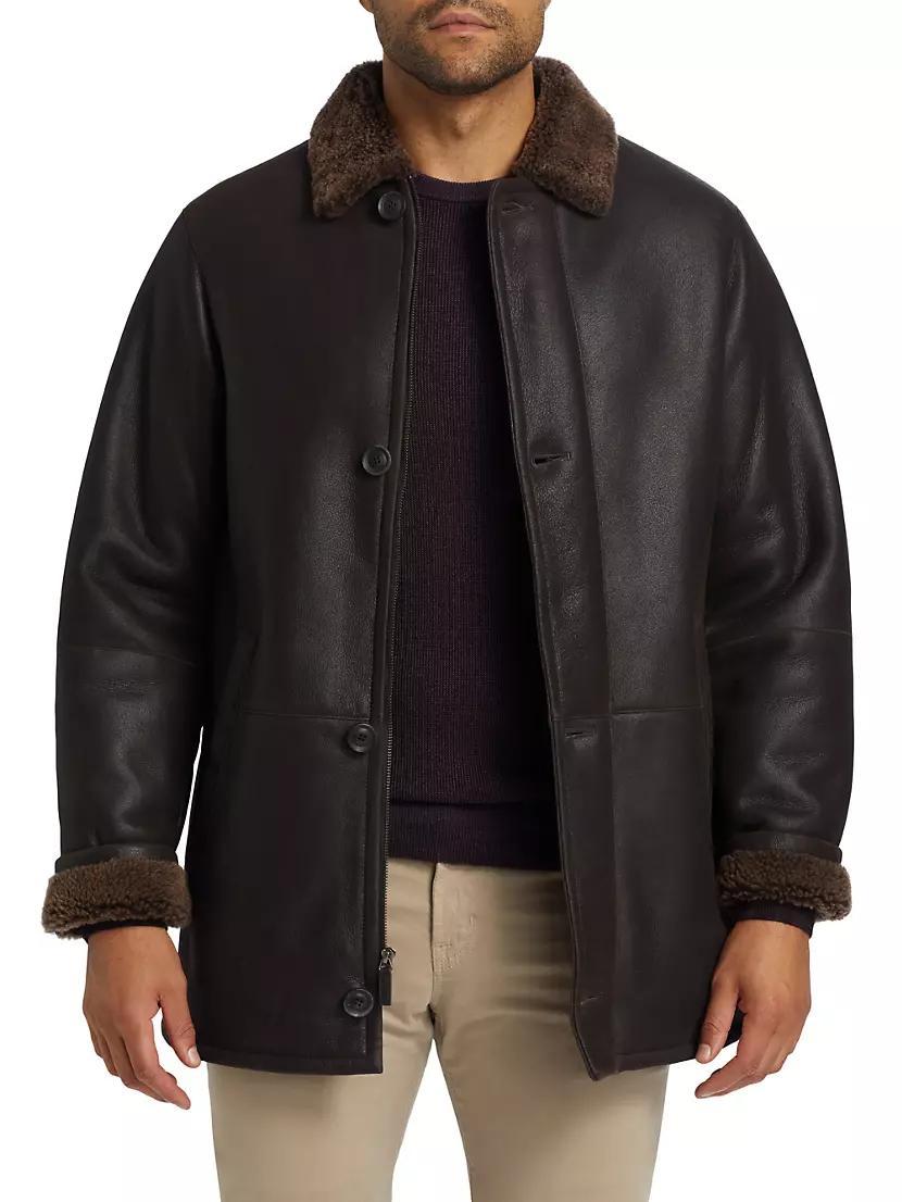 COLLECTION Shearling Car Coat Product Image
