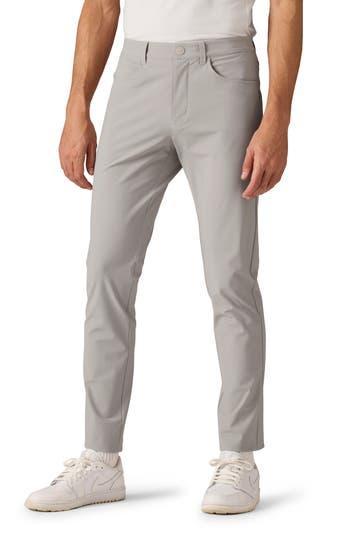 RHONE Momentum Water Repellent Flat Front Golf Pants In Fossil Gray Product Image