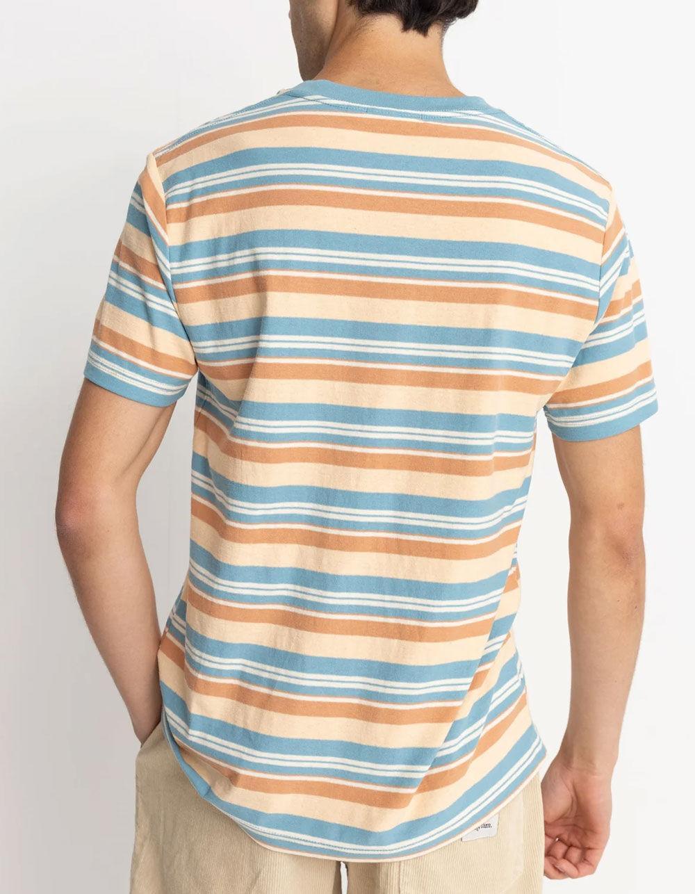 RHYTHM Everyday Mens Stripe Tee - BLUE COMBO Product Image