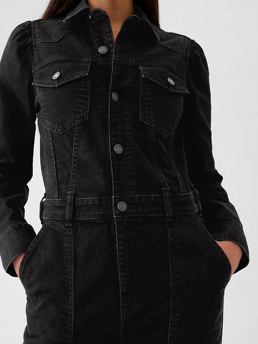 Western Denim Jumpsuit Product Image