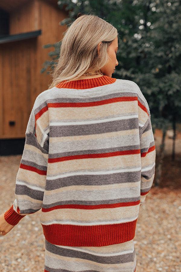 Mulled Wine Stripe Sweater Product Image