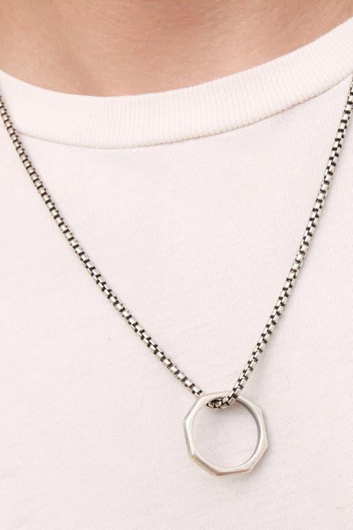 Oradina Mens Bolt Pendant Necklace in Sterling Silver at Nordstrom, Size 22 Product Image
