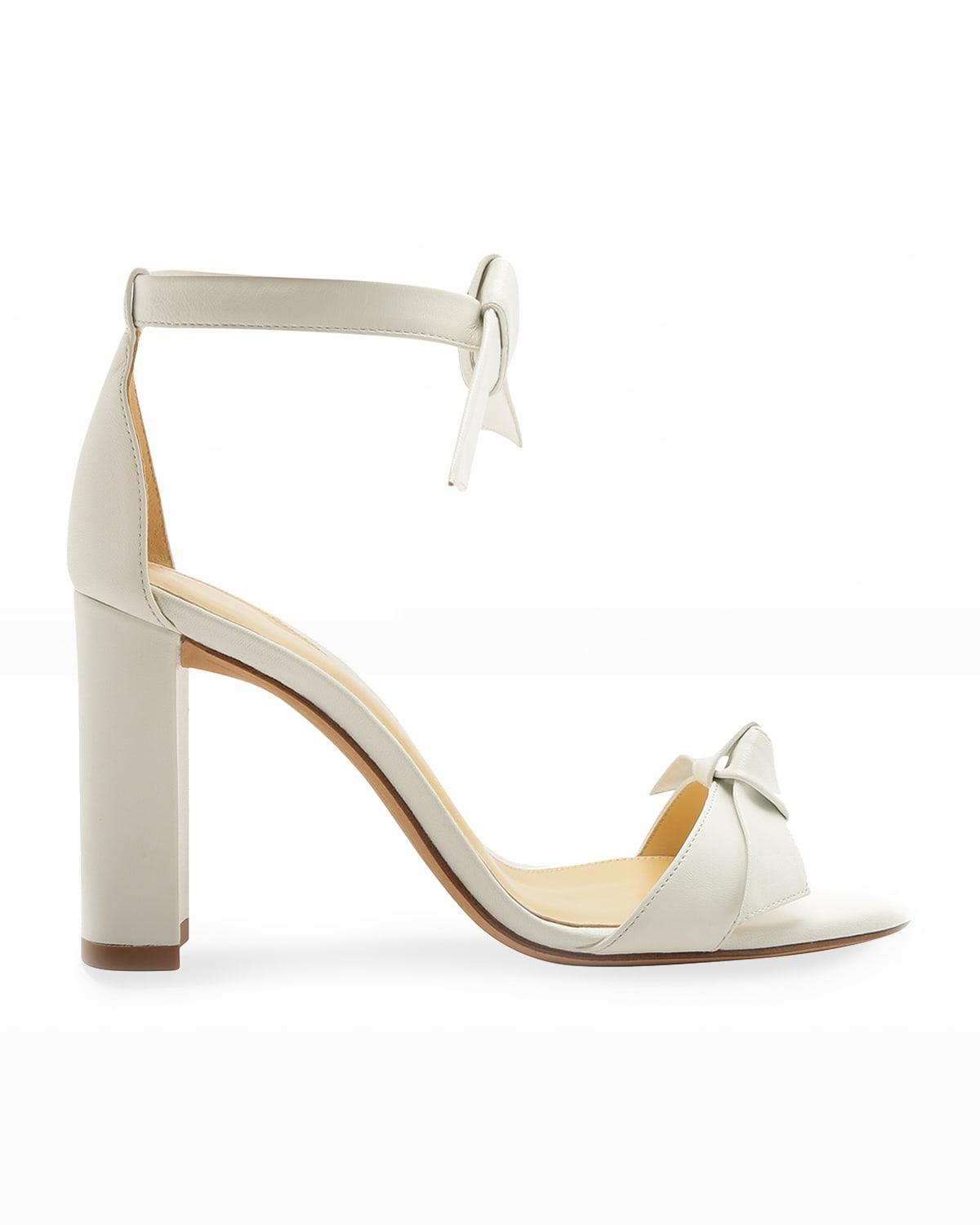 Clarita 90mm Leather Ankle-Tie High-Heel Sandals Product Image