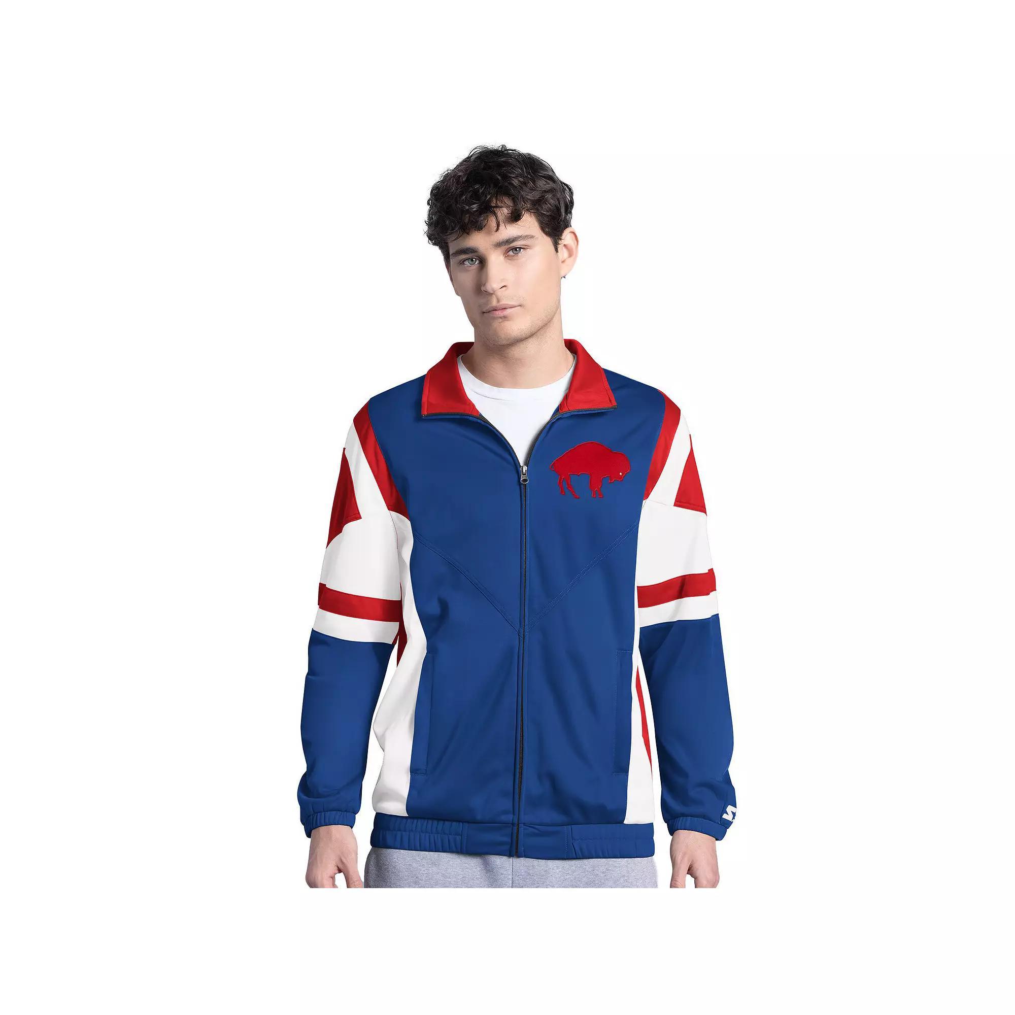 Men's Starter  Royal Buffalo Bills Contender Vintage Logo Full-Zip Track Jacket, Size: Small, Blue Product Image